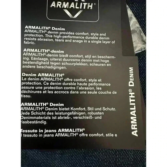 NWT Harley-Davidson Women’s FXRG Armalith Denim Mid-Rise Jeans Indigo Size 29 - Picture 16 of 16